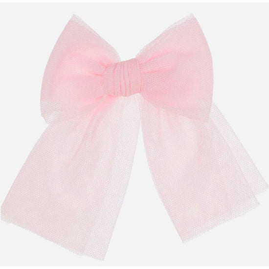 Rahigo baby pink tulle hair bow for girls - Adora Childrenswear