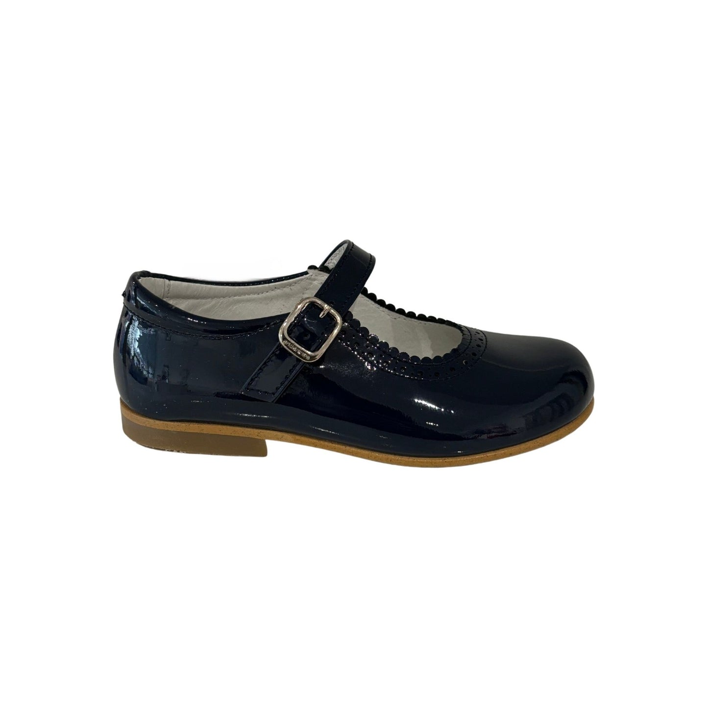 Girls Navy Mary Janes Shoes - Andanines
