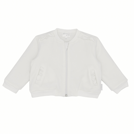 Pastels & Co girls ivory bomber jacket