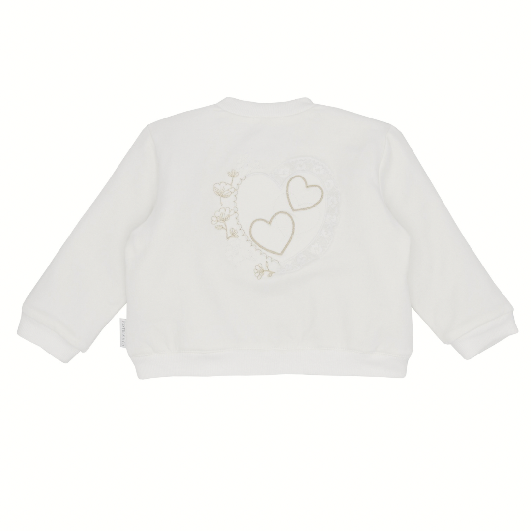 Pastels & Co girls ivory bomber jacket