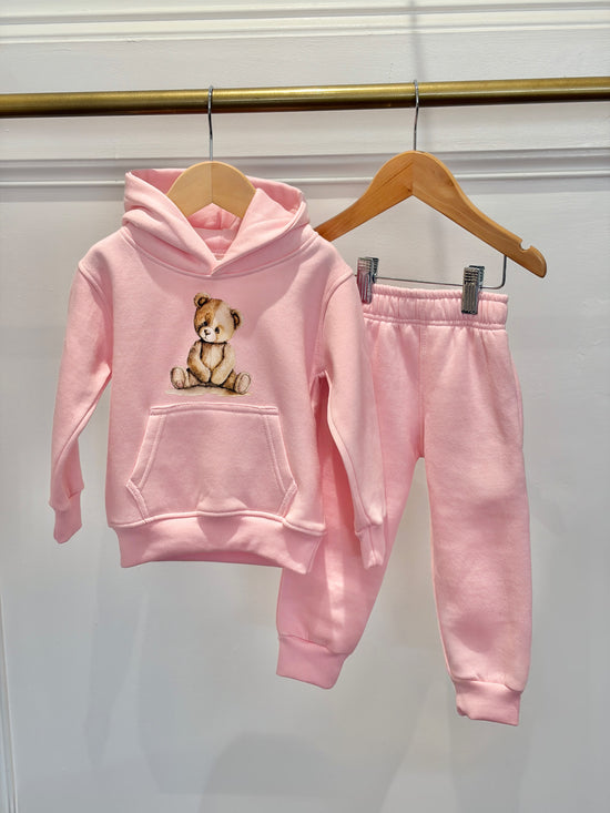 Arlo Bear pink tracksuit for girls 