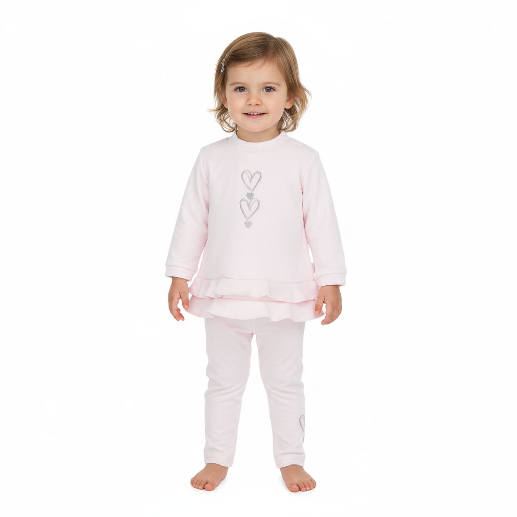 Pink Sporty Leggings Set 9682