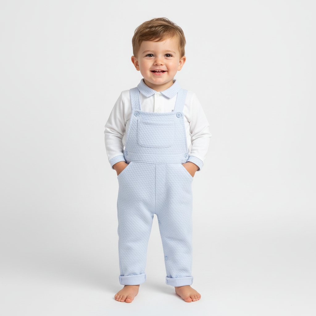 Blue Dungarees Set 9669