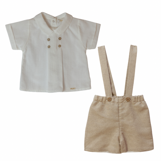 Rigola boys dungaree shorts and shirt - Adora Childrenswear