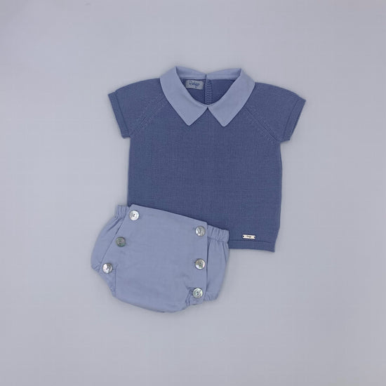 Rahigo baby boys blue shorts set - Adora Childrenswear