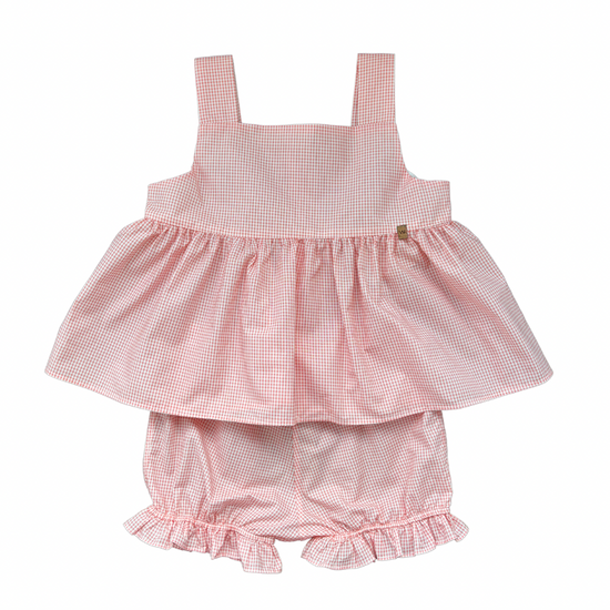 Wedoble coral top and shorts set for girls - Adora Childrenswear 