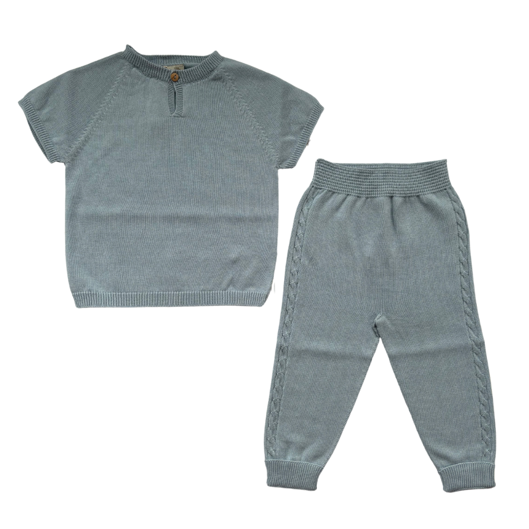 Boys pale blue tracksuit by Wedoble - Adora Childrenswear