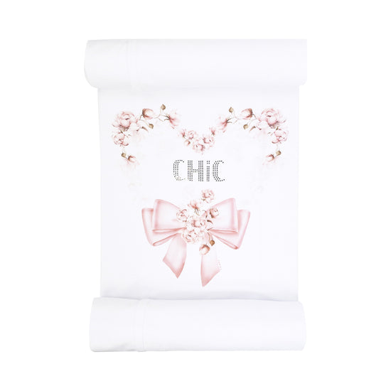 Jamiks white cotton baby swaddle for girls - Adora Childrenswear 