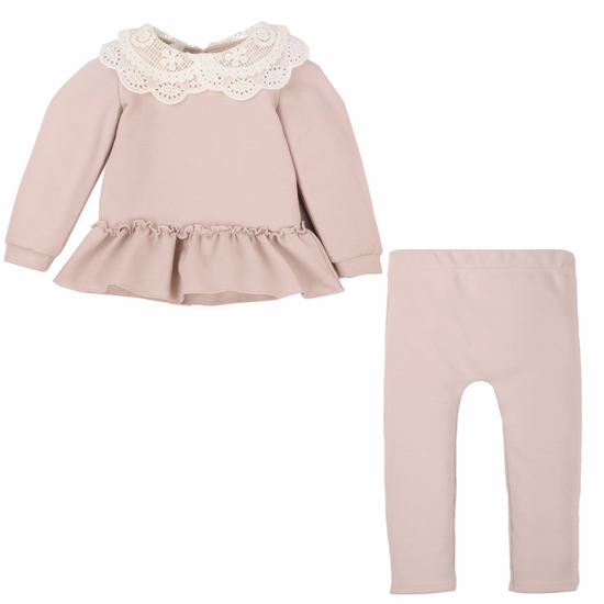 Jamiks pink leggings set for girls - Adora Childrenswear