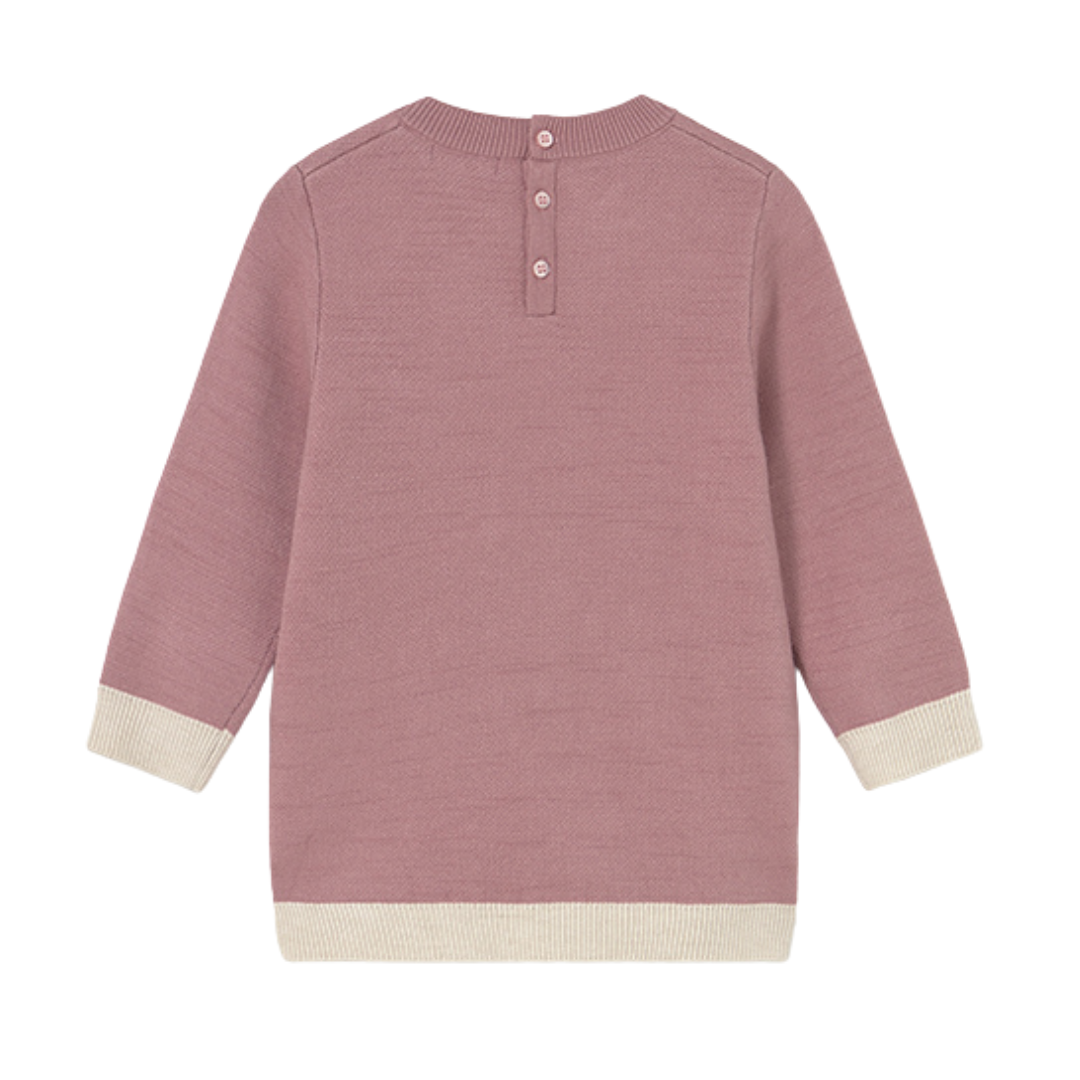 Mayoral girls dark pink knit jumper dress