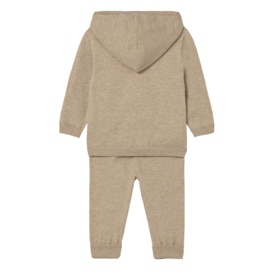 Mayoral boys beige hoodie tracksuit set 