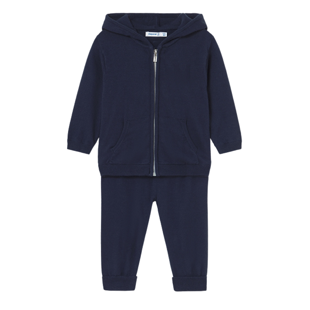 Mayoral boys Navy hoodie tracksuit set 