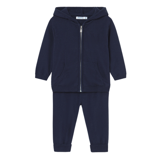 Mayoral boys Navy hoodie tracksuit set 