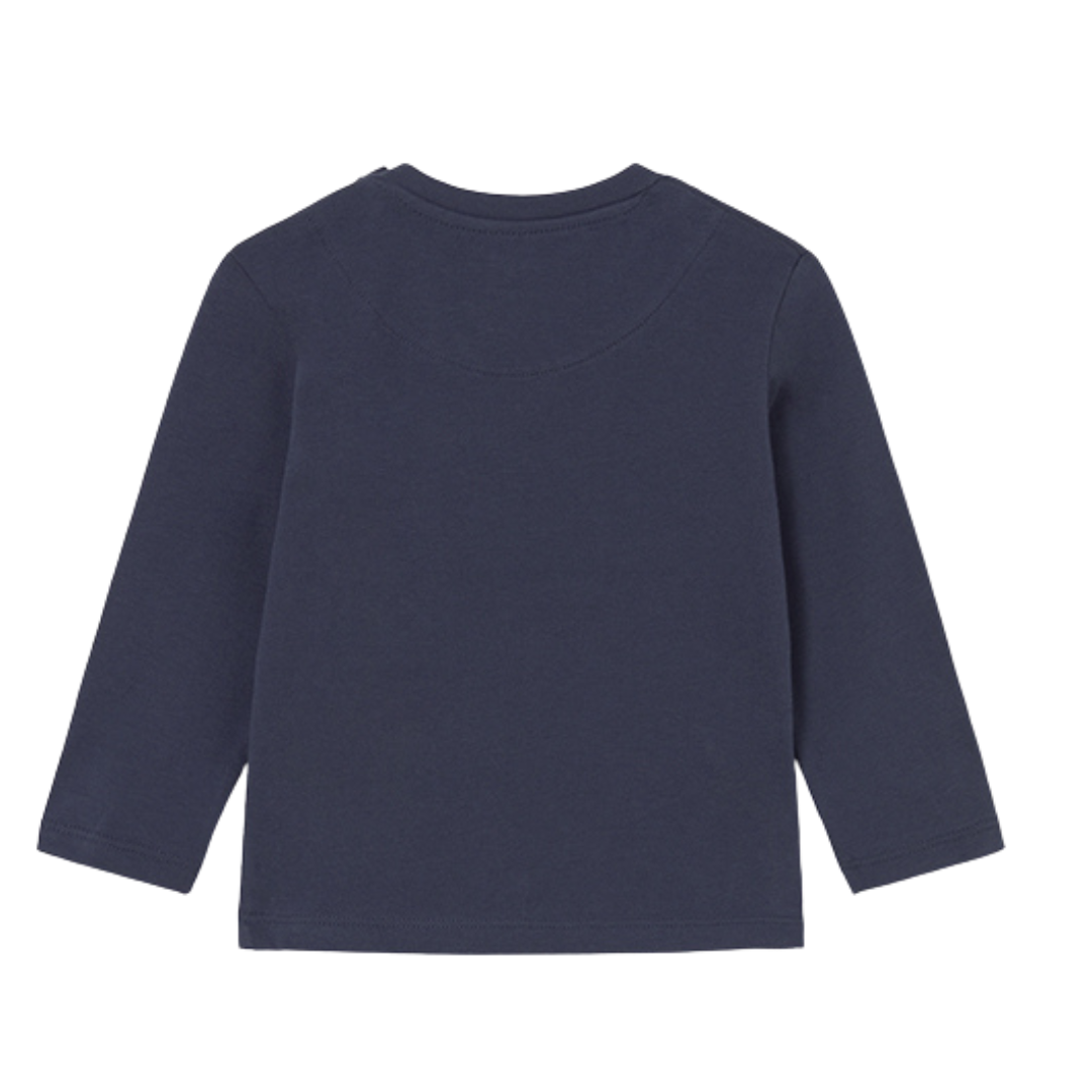 Mayoral boys navy long sleeved t shirt 