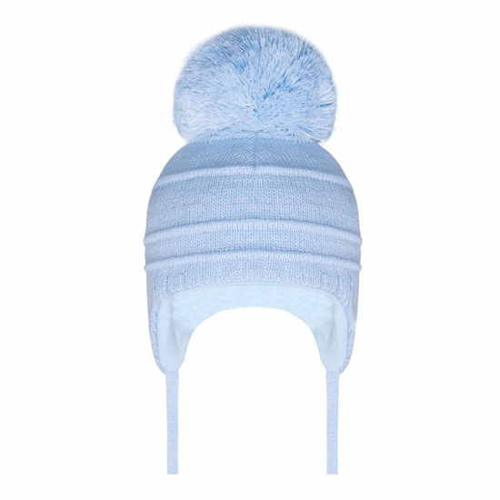 Unisex kids bourbon pom hat by Pom Pom Envy girls winter