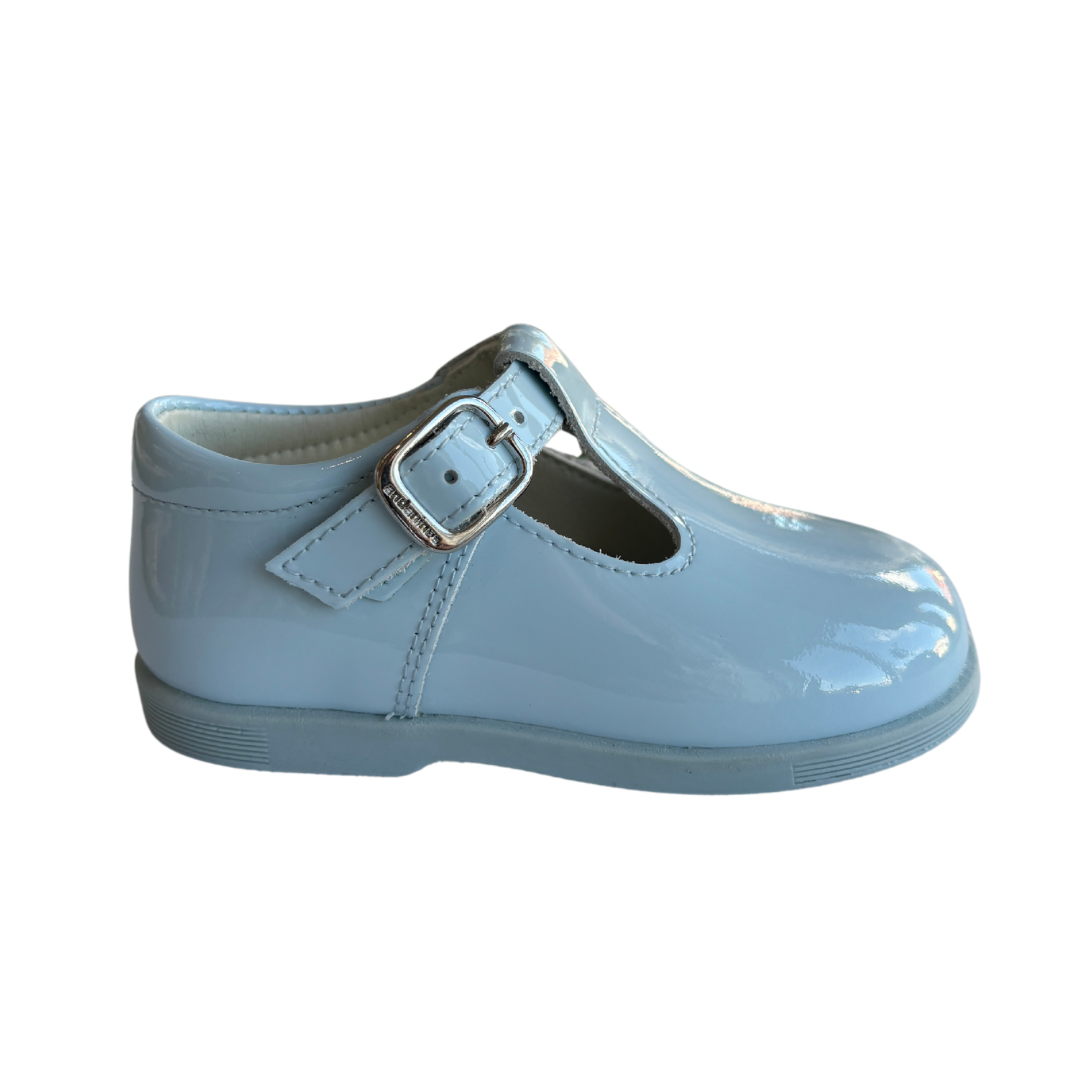 Andanines Baby Blue Patent Leather Shoes Toddler Shoes – Adora