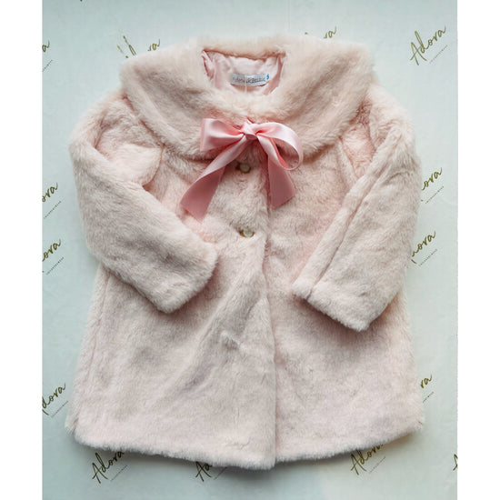 Girls pink fur coat by Fofettes