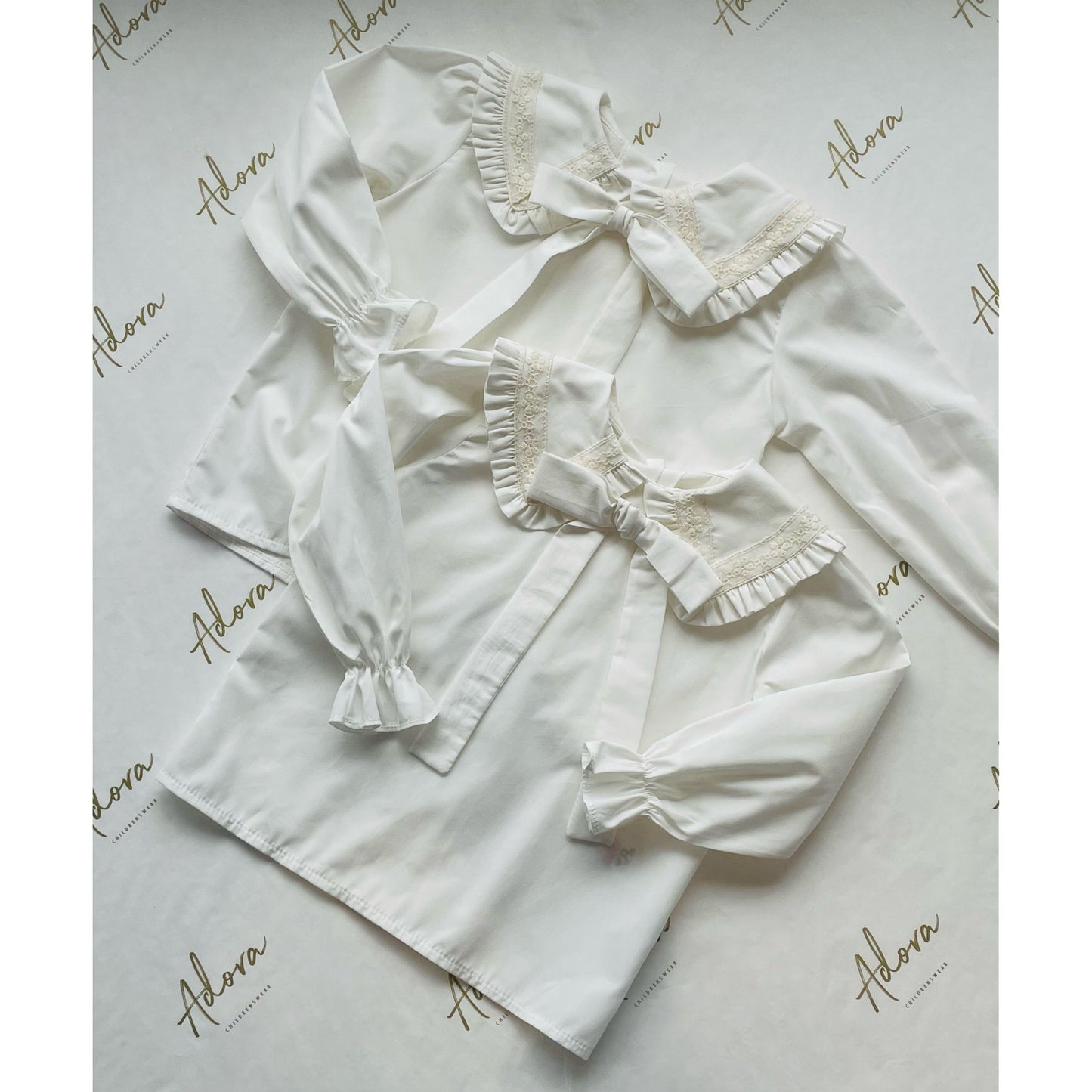 Girls ivory lace blouse from Fofettes