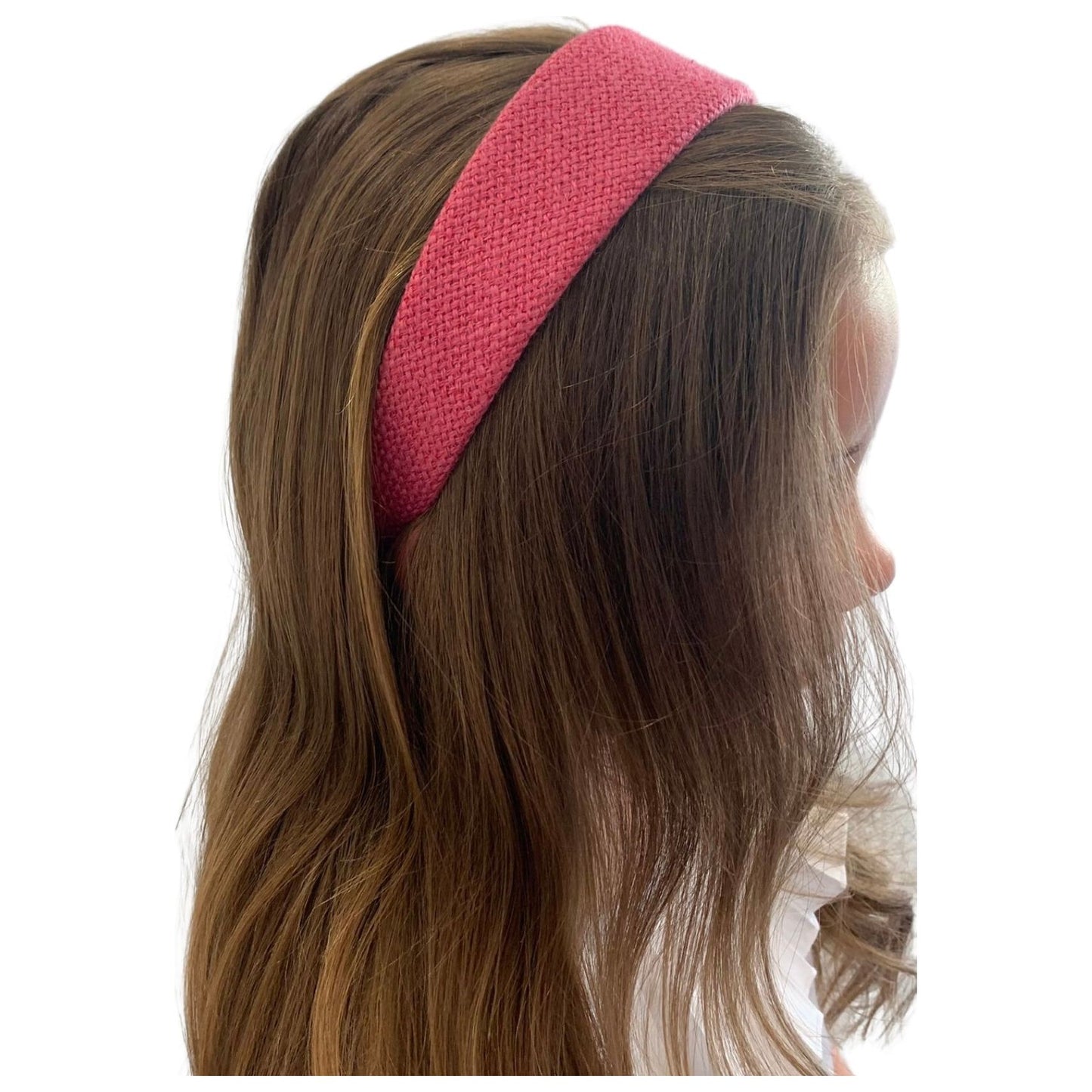 Fuchsia Textured Wide Headband 366 - Lala Kids 