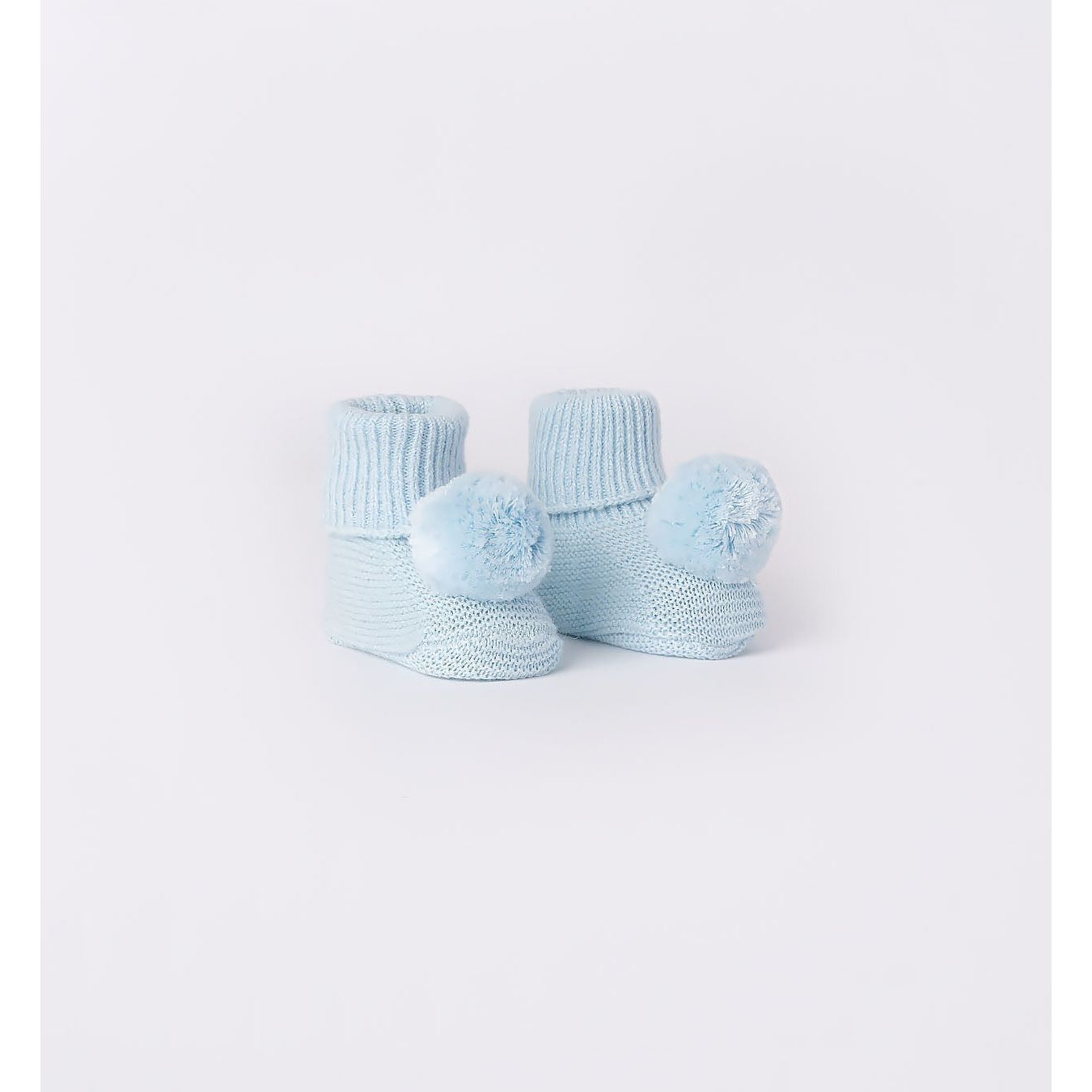 Pale Blue Baby Booties 3269 - Lala Kids 
