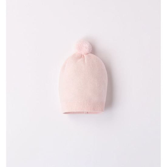 Pale Pink Knitted Hat 3268 - Lala Kids 
