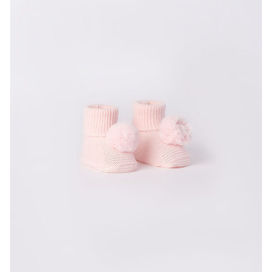 Pale Pink Baby Booties 3270 - Lala Kids 