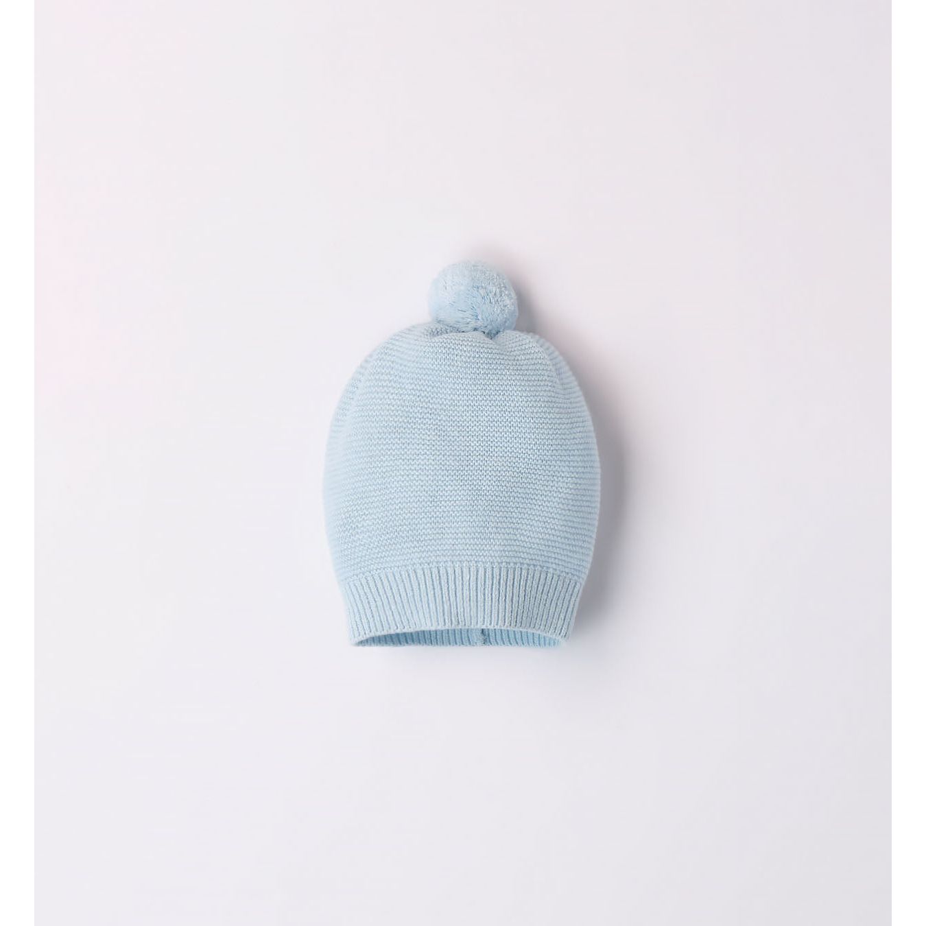 Pale Blue Knitted Hat 3267 - Lala Kids 
