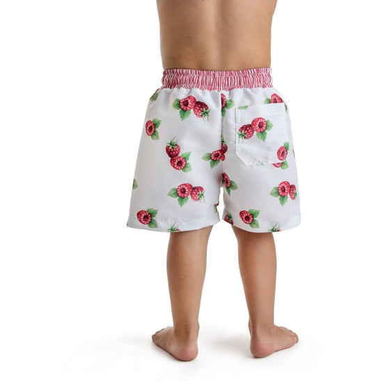 07 Raspberry Swim Shorts - Adora Childrenswear