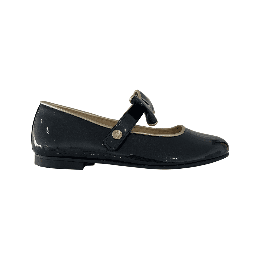 Load image into Gallery viewer, 210 Metallic Black Mary Janes - Lala Kids 

