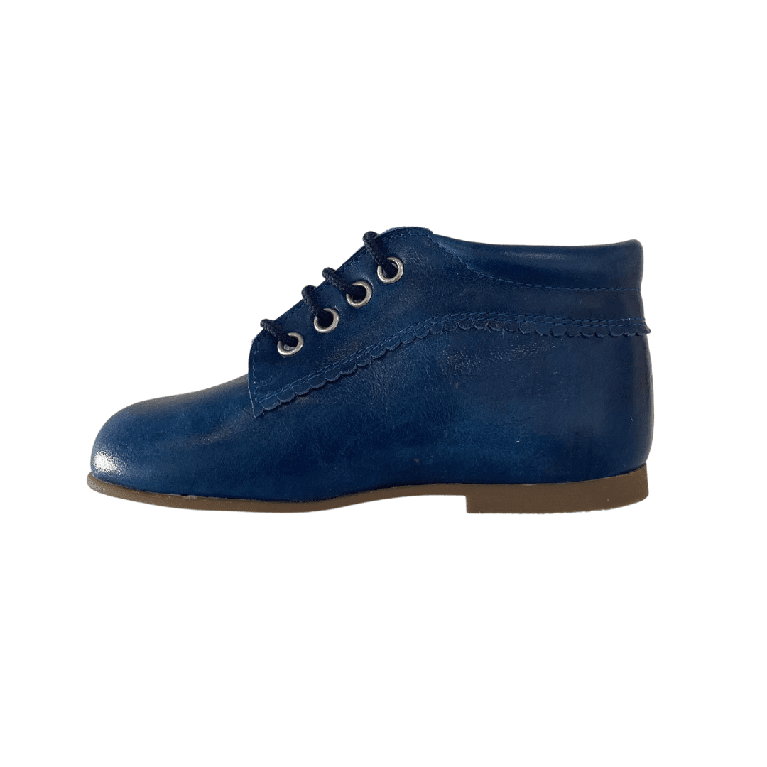 202 Blue Leather Boots - Lala Kids 