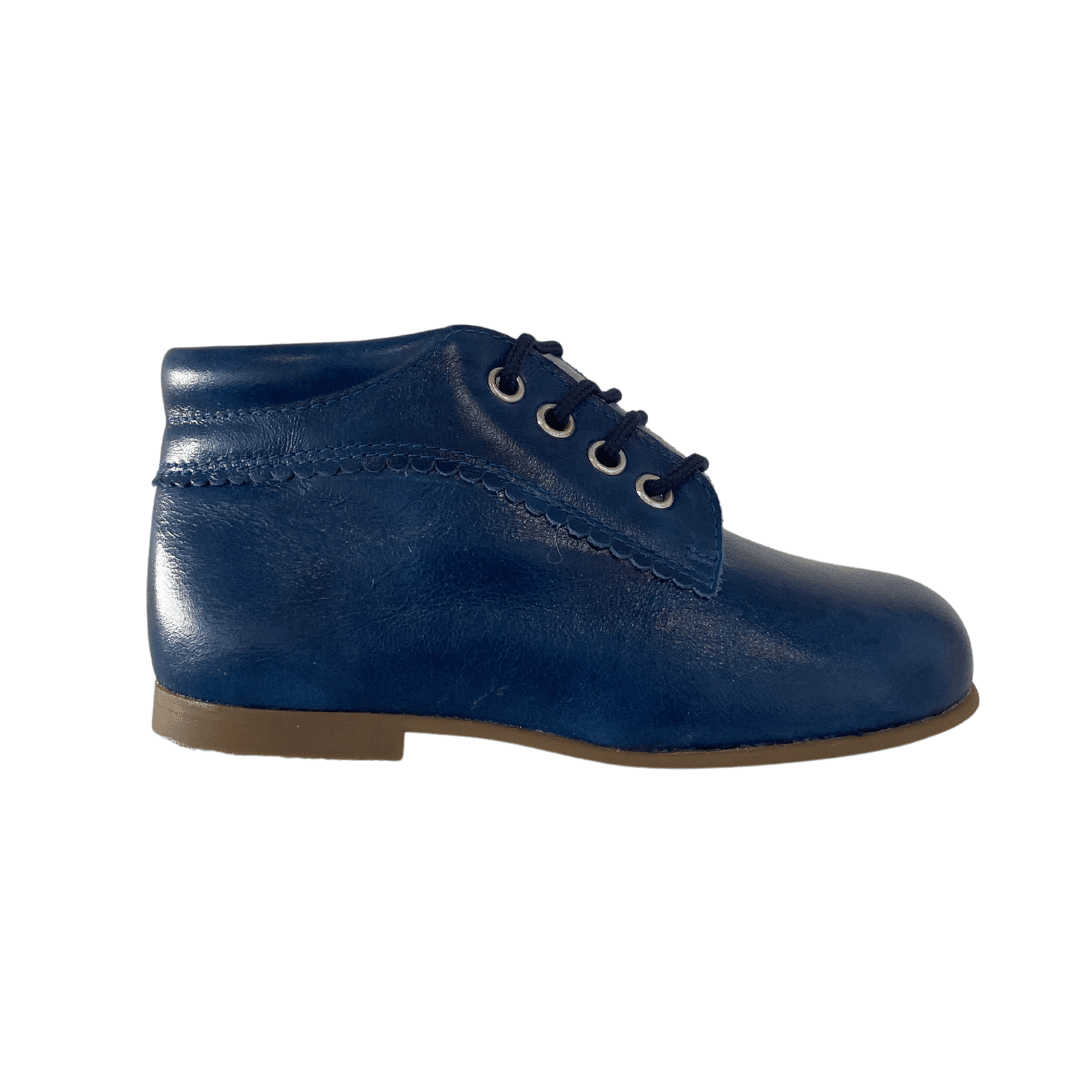 Load image into Gallery viewer, 202 Blue Leather Boots - Lala Kids 

