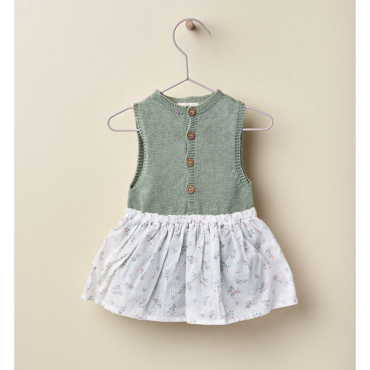 Sage Green Romper Dress Wedoble Baby Wear – Adora Childrenswear