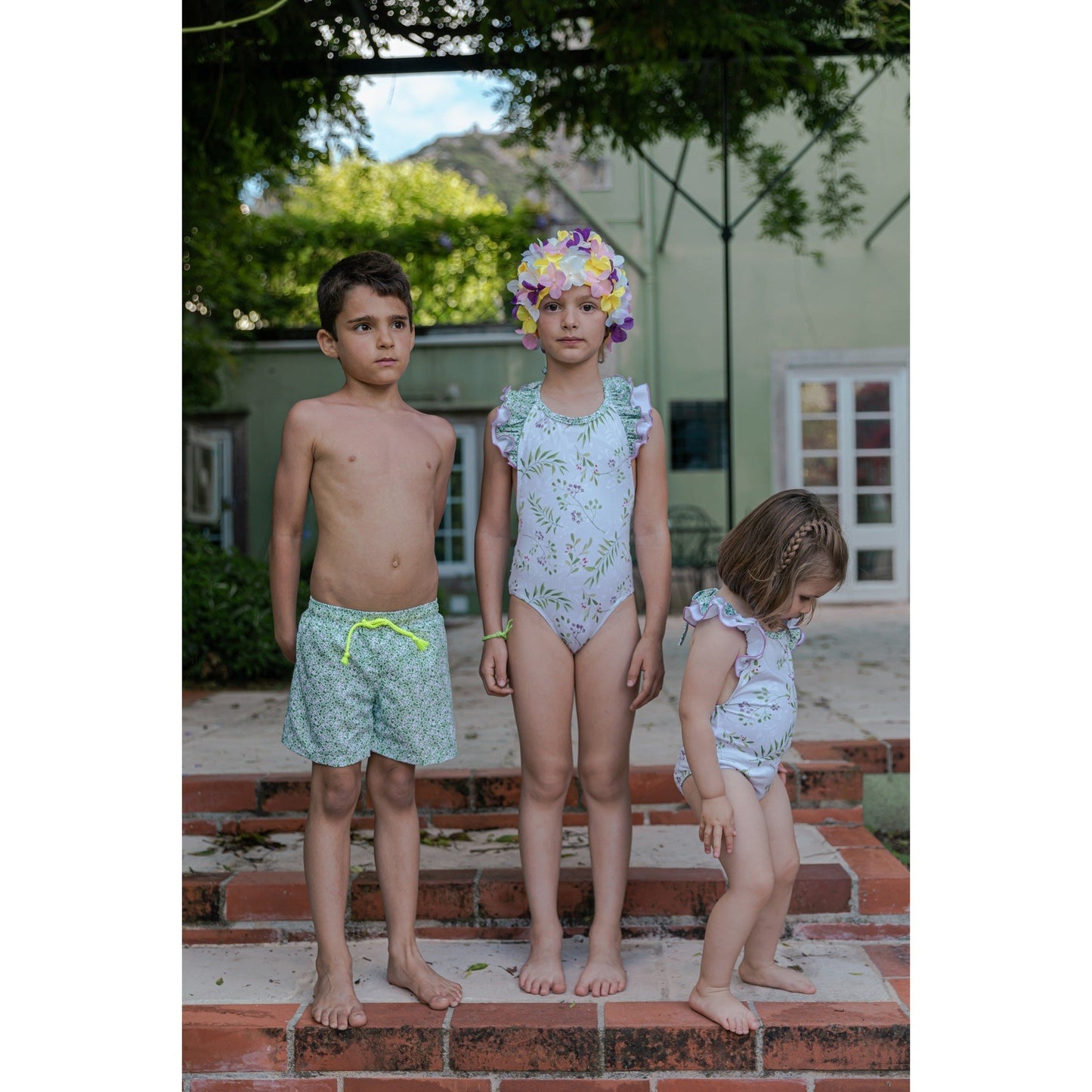 Load image into Gallery viewer, Magic Garden Swim Shorts 144 - Lala Kids 

