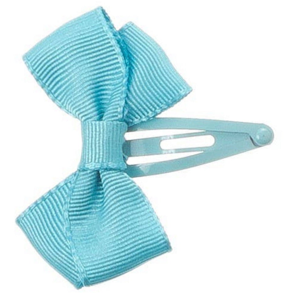 Mint Blue Hair Bow Clip - Lala Kids 