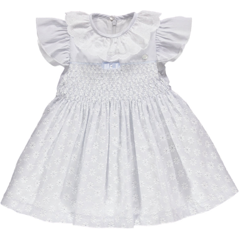 Load image into Gallery viewer, Blue Smocked Dress 170 - Lala Kids 
