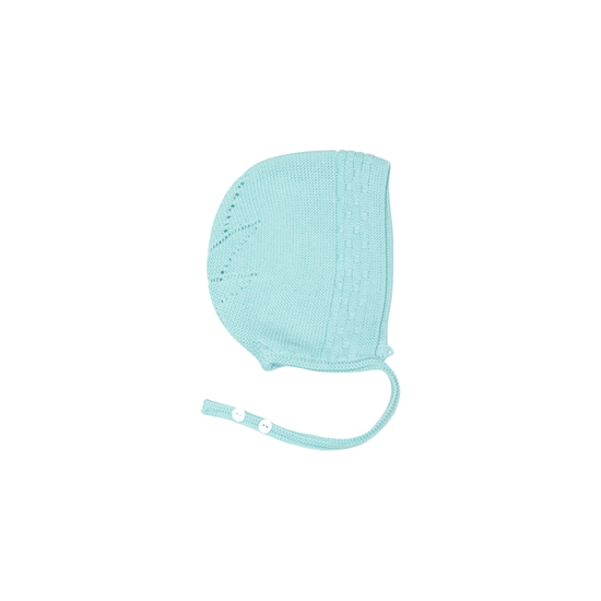 Turquoise Knitted Bonnet 239 - Lala Kids 