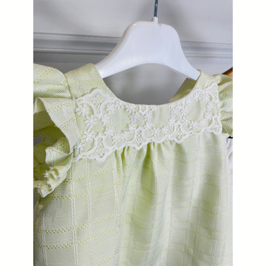 Lime Green Top And Shorts 196 - Lala Kids 