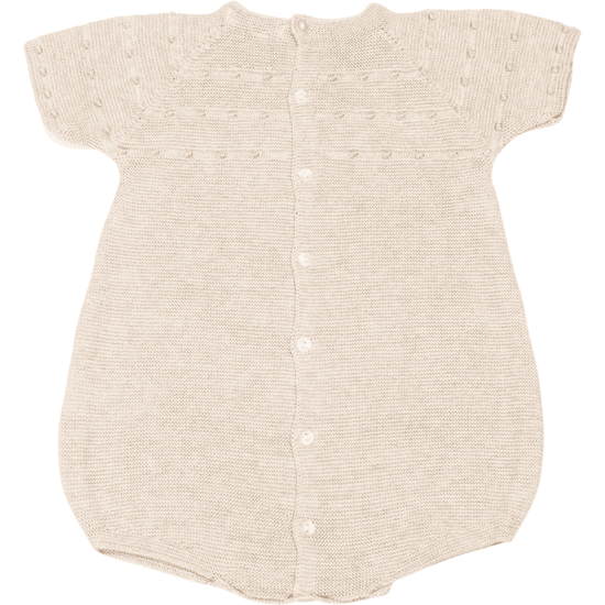 Beige Popcorn Romper 220 - Lala Kids 