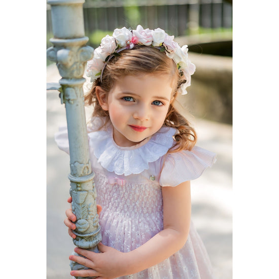 Load image into Gallery viewer, Pink Smocked Dress 176 - Lala Kids 
