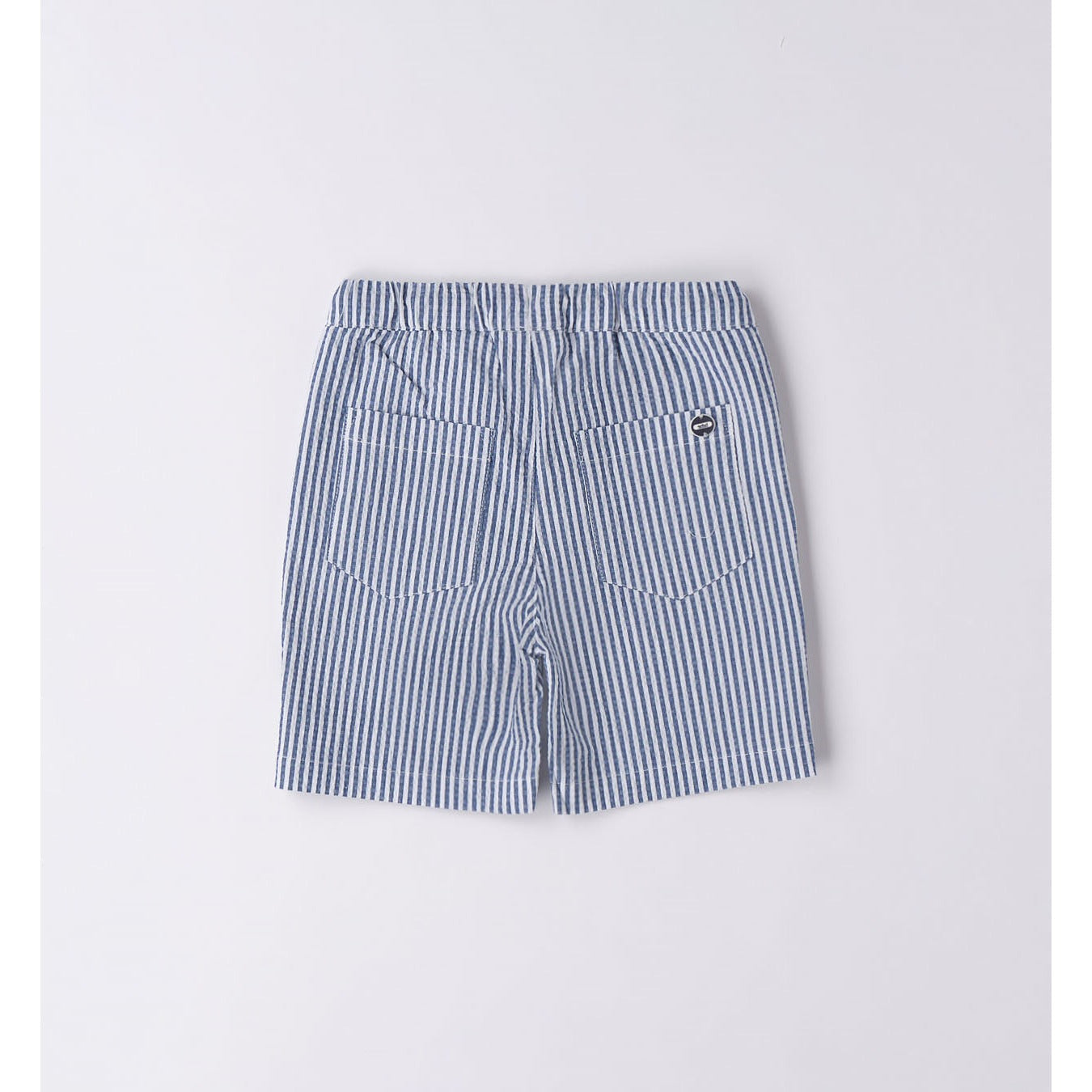 Load image into Gallery viewer, Navy and White Striped Shorts 102 - Lala Kids 
