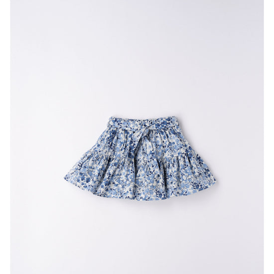 Blue Floral Skirt 182 - Lala Kids 