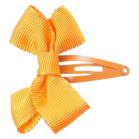 Load image into Gallery viewer, Orange Hair Bow Clip - Lala Kids 
