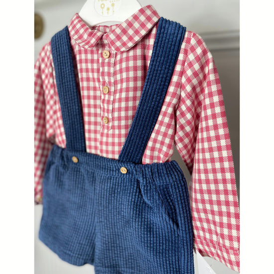 Load image into Gallery viewer, 45 Dungaree and Shirt Set - Lala Kids 
