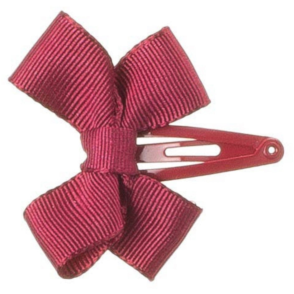 Load image into Gallery viewer, Burgundy Hair Bow Clip - Lala Kids 
