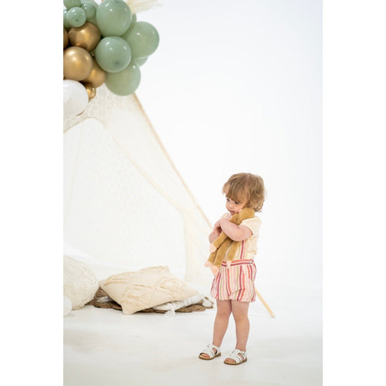 Load image into Gallery viewer, Striped Dungarees And Shirt 192 - Lala Kids 
