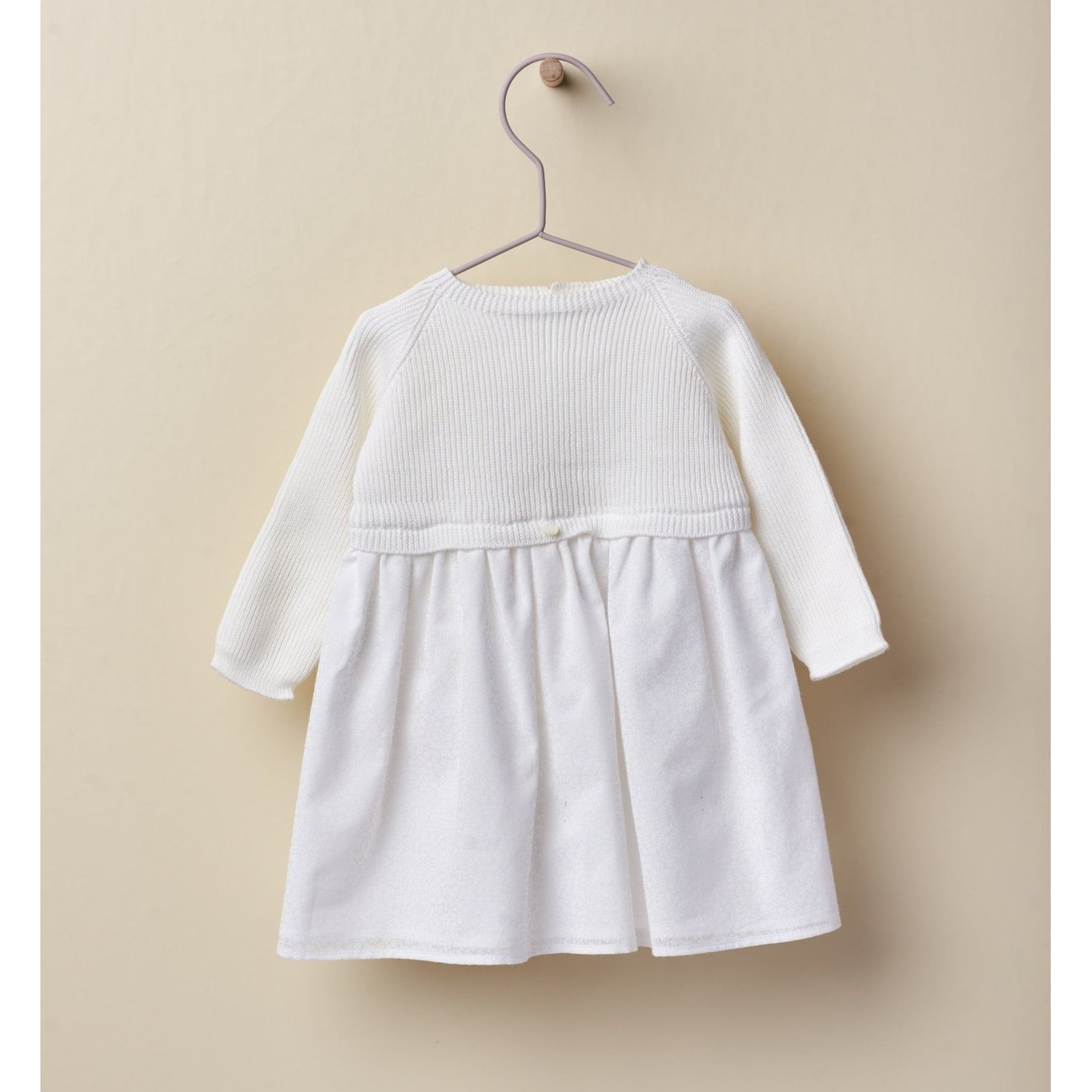 White Knit Dress 113 - Lala Kids 